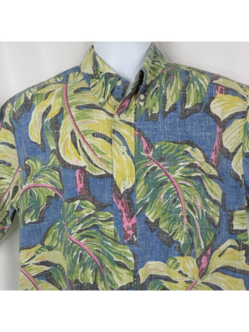 Vintage Reyn Spooner Hawaiian Aloha Shirt Mens L ? Placket Reverse Print Cotton - Picture 4 of 10